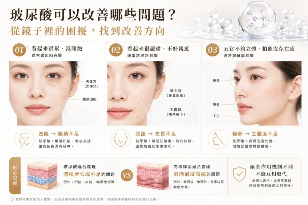 玻尿酸可以改善哪些問題
